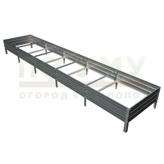 Грядка оцинкованная 0,5х5,0 м, высота 30 см
