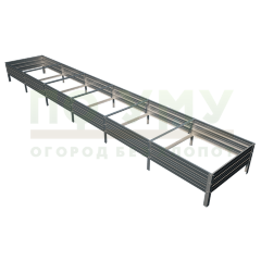 Грядка оцинкованная 0,5х6,0 м, высота 30 см